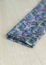 Tissu popeline de viscose imprimée Panache Mauve - Maison Fauve