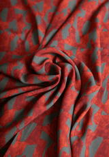 Tissu popeline de viscose imprimée Pietra - Plusieurs coloris - Maison Fauve