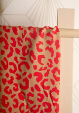 Tissu popeline de viscose imprimée Léo - Plusieurs couleurs