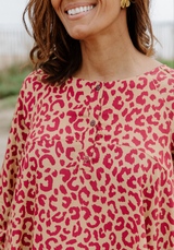 Tissu popeline de viscose imprimée Léo - Plusieurs couleurs