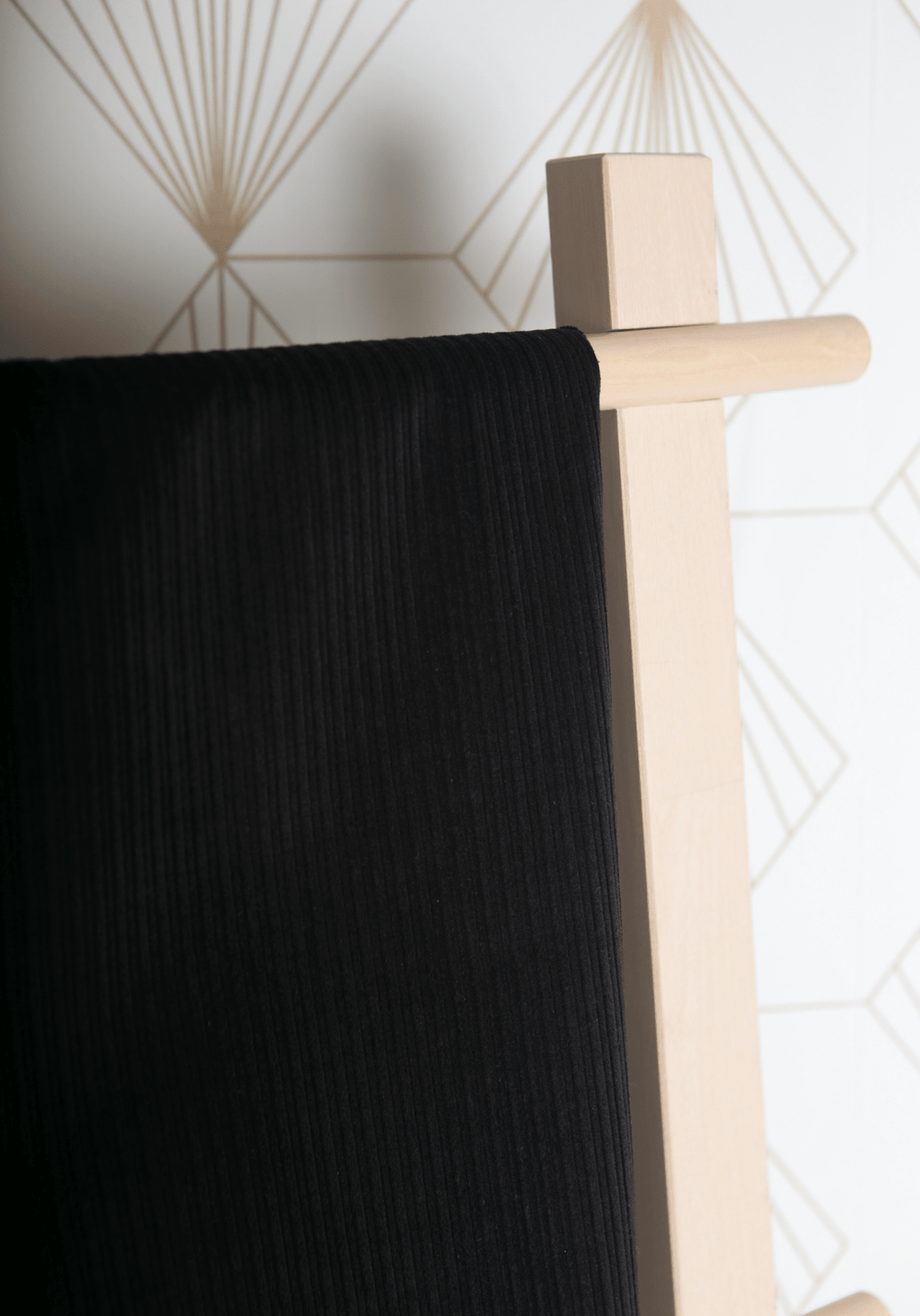 Tissu velours côtelé - Noir ou Camel - Maison Fauve