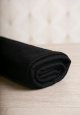 Lainage Flanelle manteau – 100% Laine - Noir