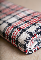 Tissu Tweed Bouclé Tartan - Laine & Coton