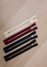 Zip 13 cm non séparable pour veste et blouson - Plusieurs coloris - Maison Fauve