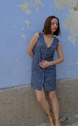 Sewing pattern dress, top with scallops Bloom / PDF (A4, A3, A0, US Letter) - Frames, Layers by Size, Video projection