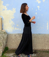 Ivy Ruffled Long Skirt Sewing Pattern / PDF (A4, A3, A0, US Letter) - Frames, Layers by Size, Video Projection