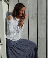 Ivy Ruffled Long Skirt Sewing Pattern / PDF (A4, A3, A0, US Letter) - Frames, Layers by Size, Video Projection