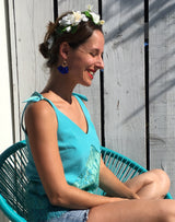 Patron PDF gratuit couture caraco Cédrat / PDF (A4, A3, A0, US Letter) - Cadres, Calques par Taille, Vidéoprojection