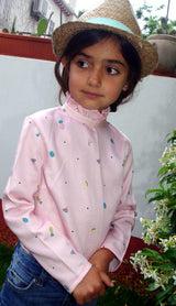 Patron couture blouse fille Miss Dahlia / PDF (A4, A3, A0, US Letter) - Cadres, Calques par Taille, Vidéoprojection