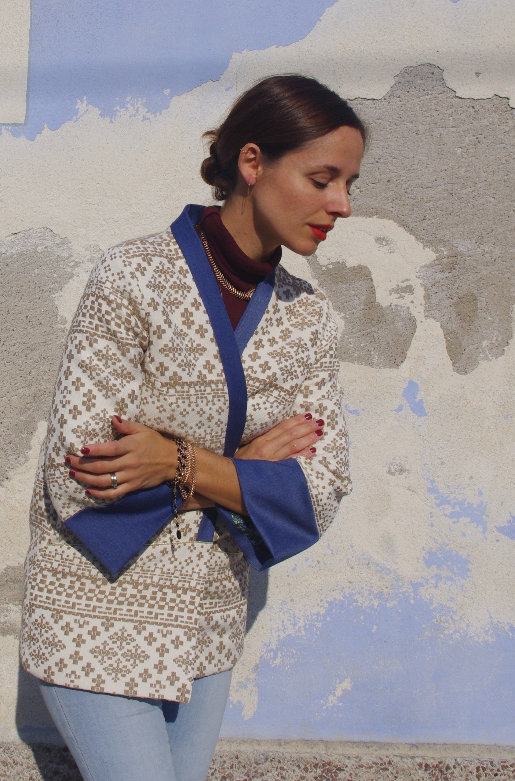 Patron couture veste Sable / PDF (A4, A3, A0, US Letter) – Tailles 34 à 56 – Cadres, Calques par Taille, Vidéoprojection