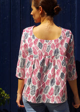 Sewing pattern blouse, Panama top / PDF (A4, A3, A0, US Letter) - Frames, Layers by Size, Video projection