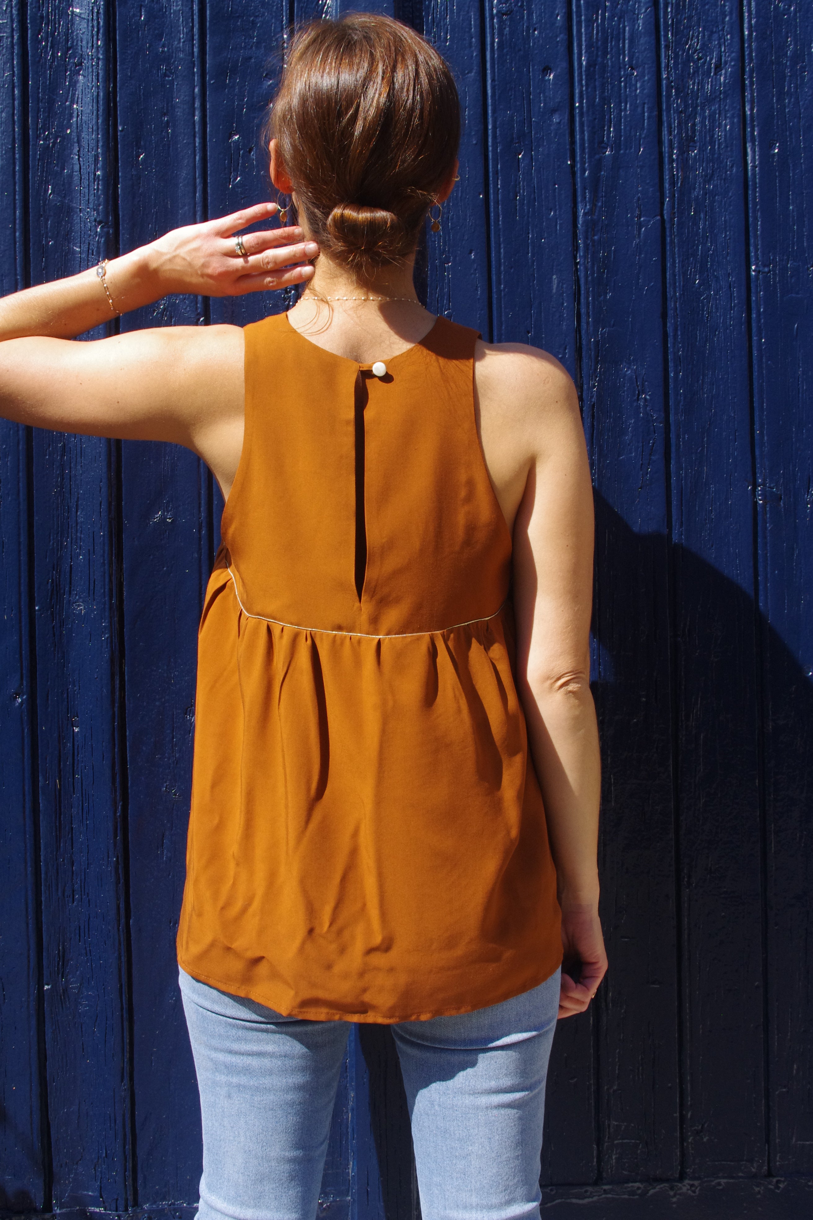 Patron couture blouse, top Panama / PDF (A4, A3, A0, US Letter) - Cadres, Calques par Taille, Vidéoprojection