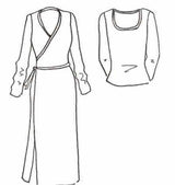 Patron couture robe, top en maille Ludmilla / PDF (A4, A3, A0, US Letter) - Cadres, Calques par Taille, Vidéoprojection