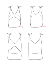 Patron PDF gratuit couture caraco Cédrat / PDF (A4, A3, A0, US Letter) - Cadres, Calques par Taille, Vidéoprojection