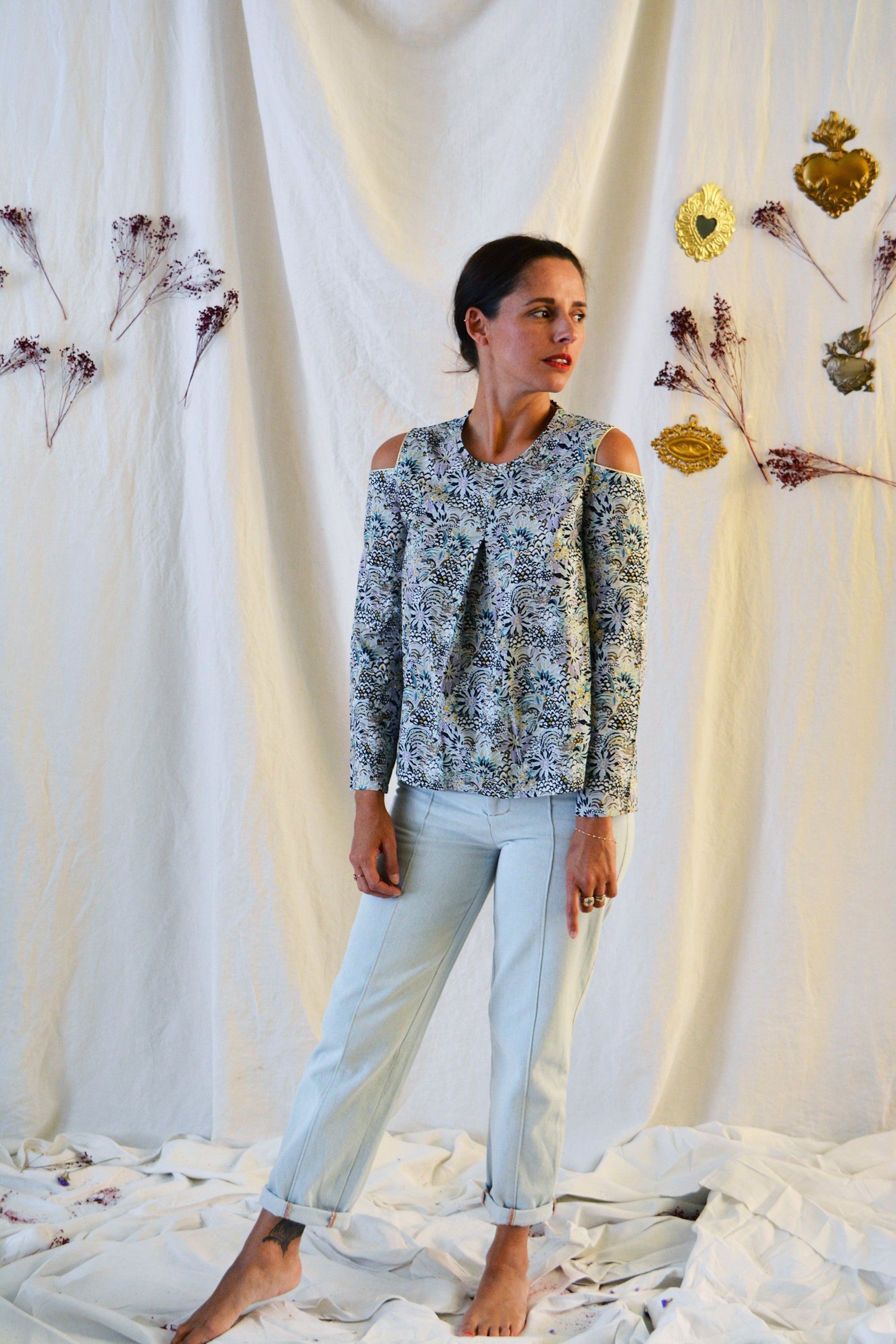 Patron couture top Balmoral / PDF (A4, A3, A0, US Letter) – Tailles 34 à 56 – Cadres, Calques par Taille, Vidéoprojection