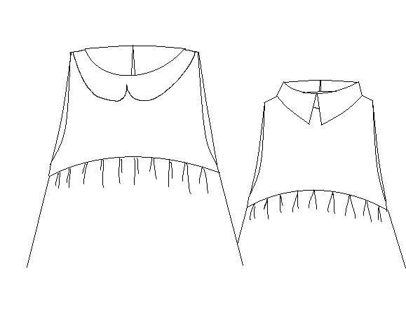 Patron couture blouse, top Panama / PDF (A4, A3, A0, US Letter) - Cadres, Calques par Taille, Vidéoprojection