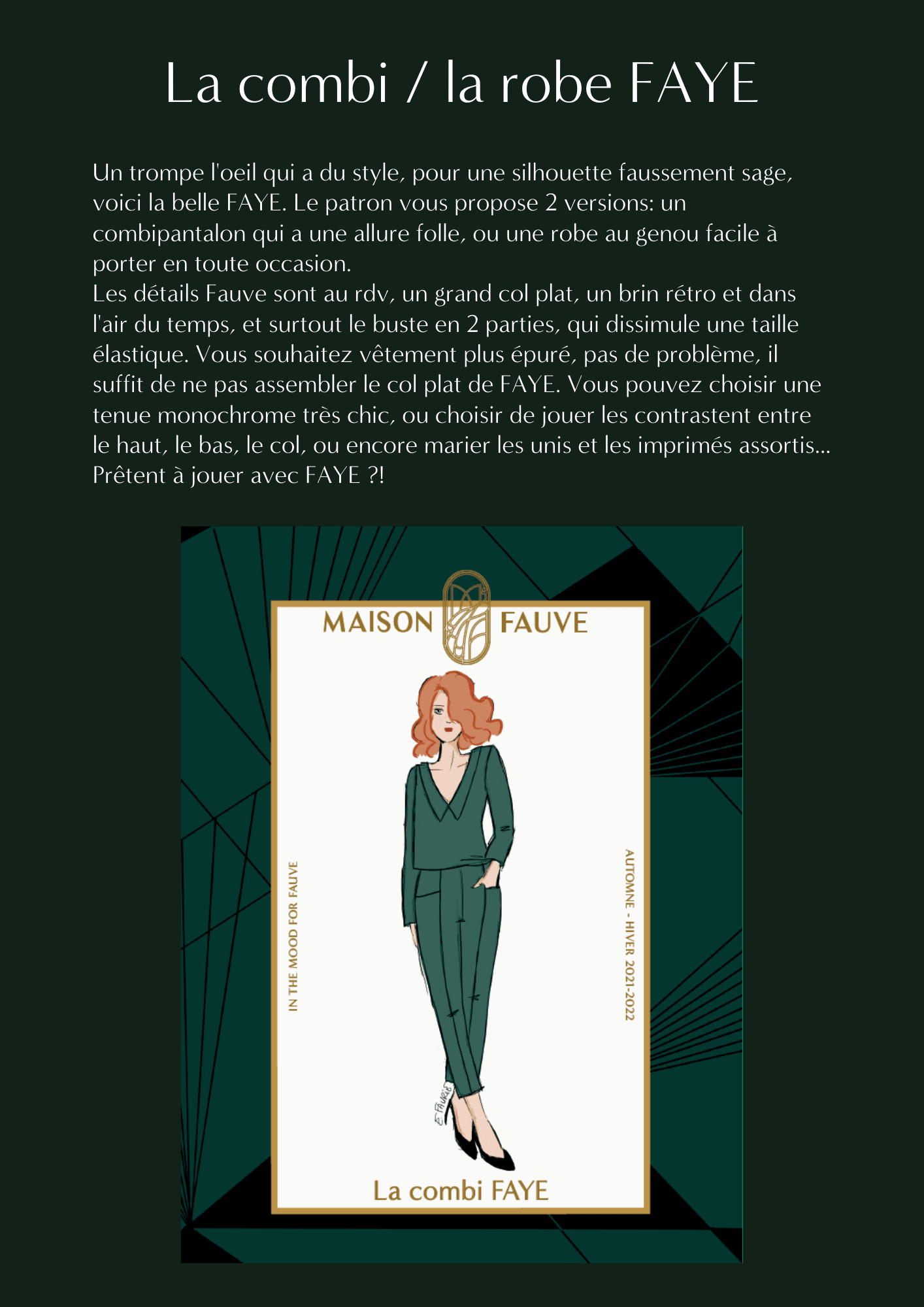 Le Lookbook IN THE MOOD FOR FAUVE - Maison Fauve