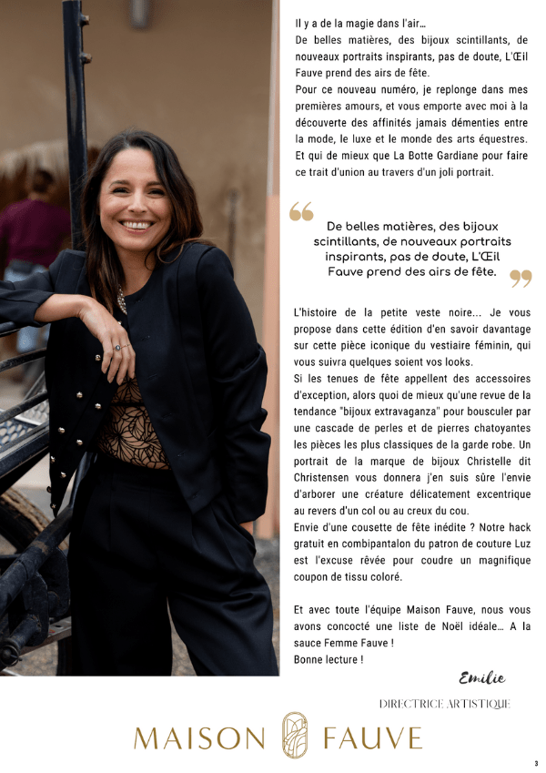 Magazine L'Oeil Fauve - numéro 6 - décembre 2022 - Maison Fauve