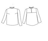 Patron couture blouse fille Miss Dahlia / PDF (A4, A3, A0, US Letter) - Cadres, Calques par Taille, Vidéoprojection