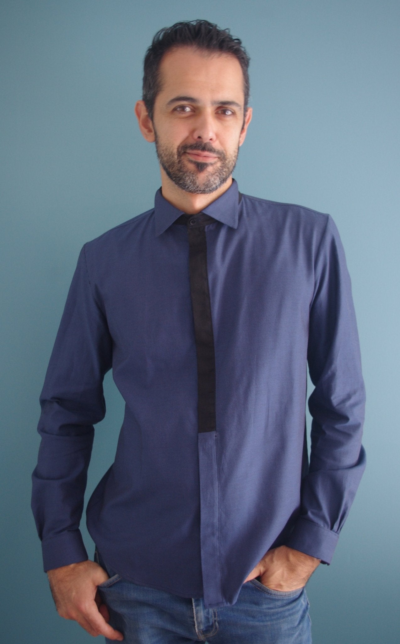 Patron couture chemise homme Sparrow / PDF (A4, A3, A0, US Letter) - Cadres, Calques par Taille, Vidéoprojection - Maison Fauve