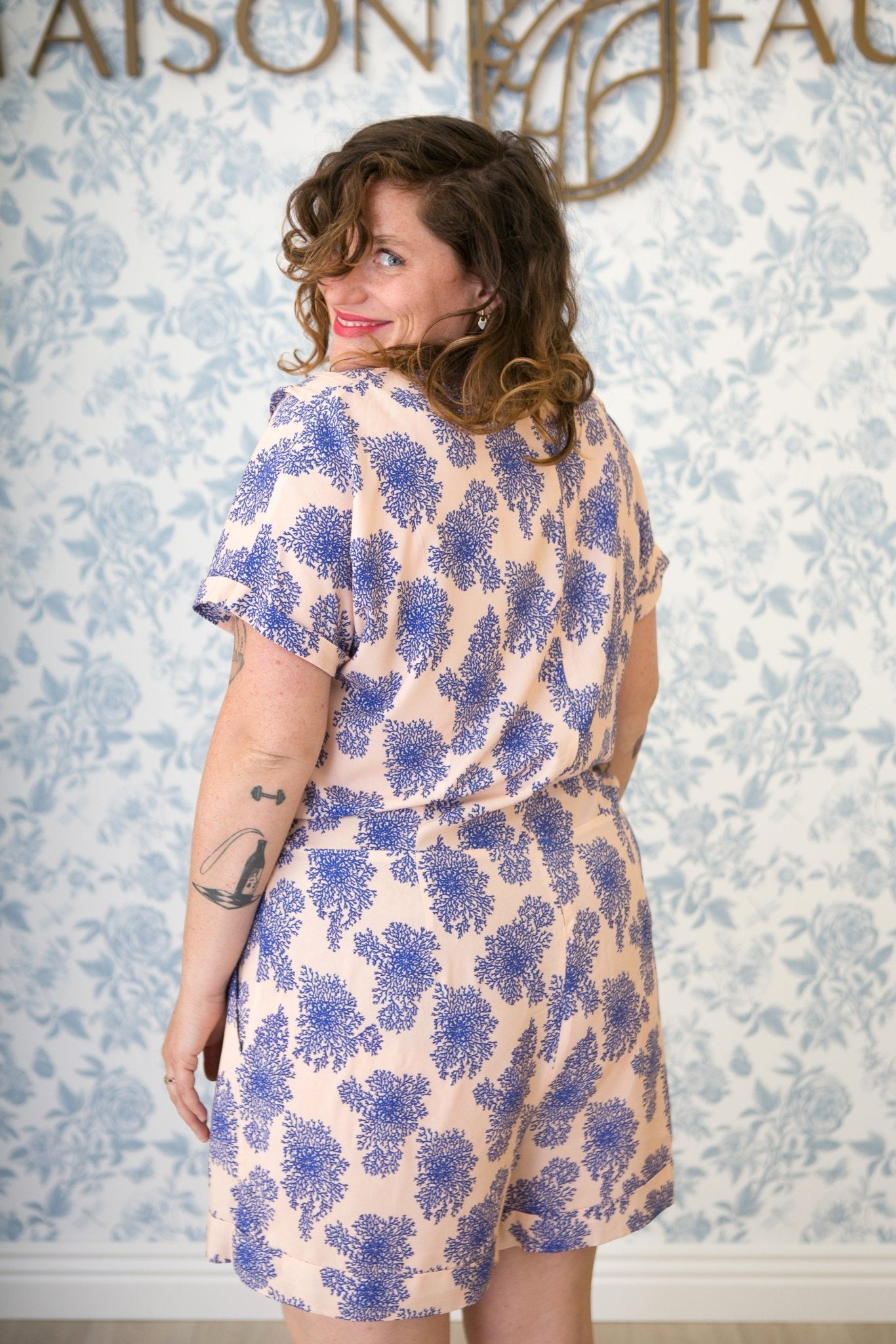 Patron couture combishort, robe Eclipse / PDF (A4, A3, A0, US Letter) – Tailles 34 à 56 – Cadres, Calques par Taille, Vidéoprojection - Maison Fauve