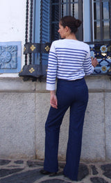 Patron couture pantalon à pont Embrun / PDF (A4, A3, A0, US Letter) - Cadres, Calques par Taille, Vidéoprojection - Maison Fauve