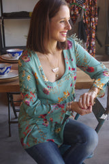 Patron couture robe, blouse encolure carrée Sybil / PDF (A4, A3, A0, US Letter) - Cadres, Calques par Taille, Vidéoprojection - Maison Fauve