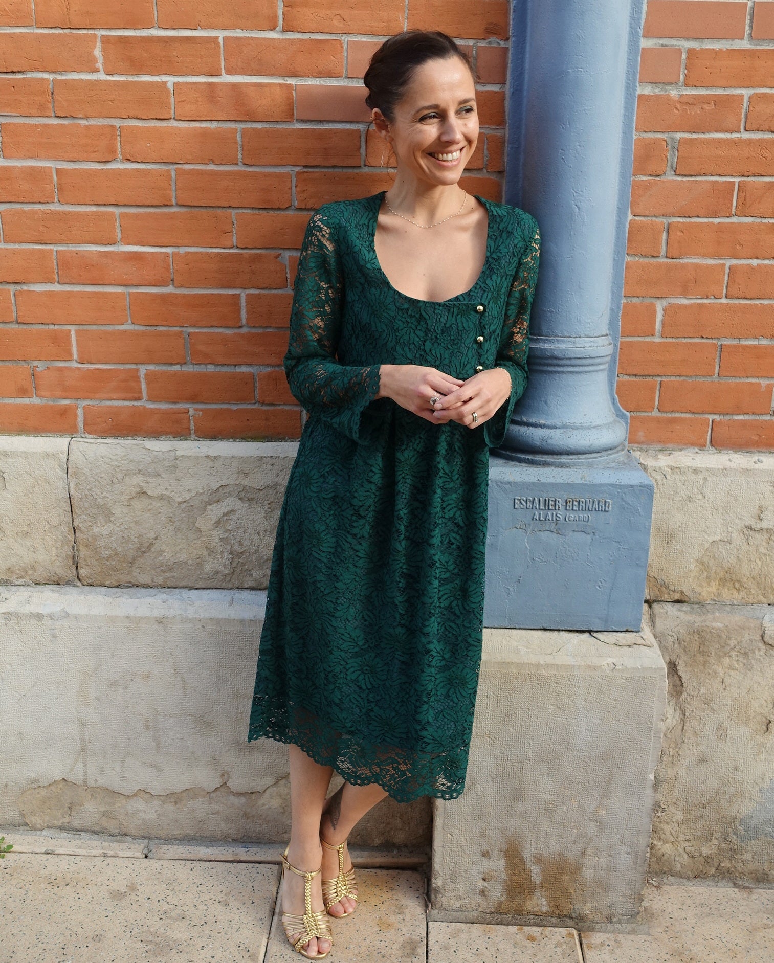 Patron couture robe, blouse encolure carrée Sybil / PDF (A4, A3, A0, US Letter) - Cadres, Calques par Taille, Vidéoprojection - Maison Fauve