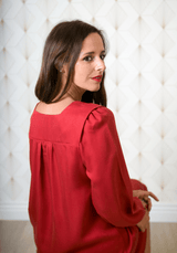 Patron couture robe, blouse Lauren / PDF (A4, A3, A0, US Letter) - Cadres, Calques par Taille, Vidéoprojection - Maison Fauve
