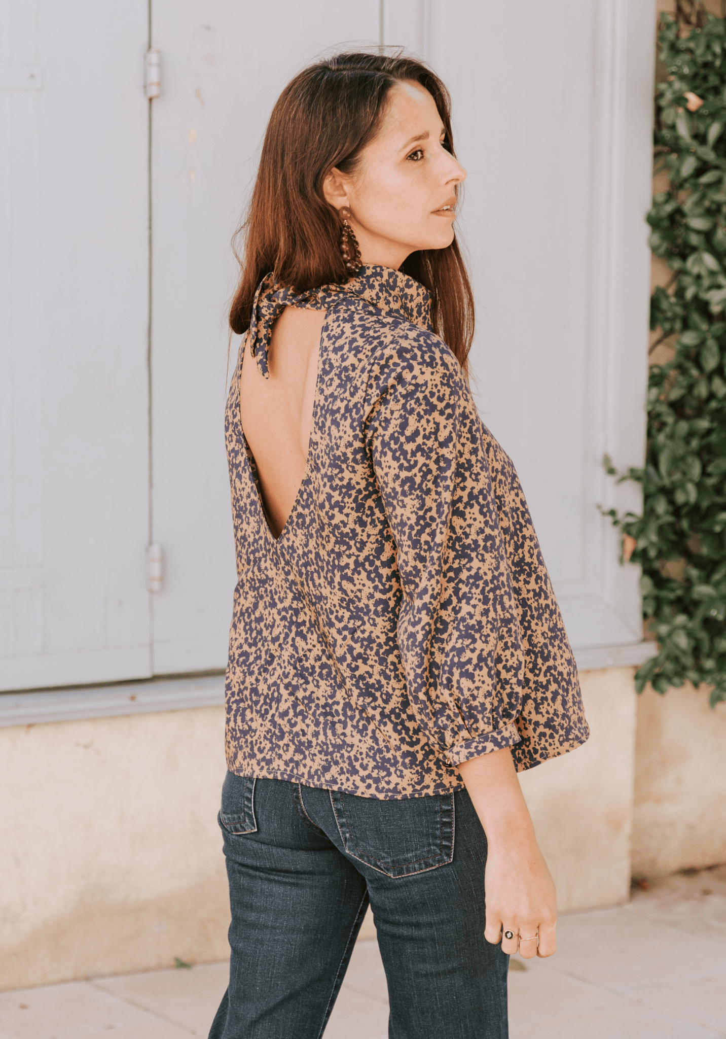 Patron couture robe, blouse Mia / PDF (A4, A3, A0, US Letter) - Cadres, Calques par Taille, Vidéoprojection - Maison Fauve