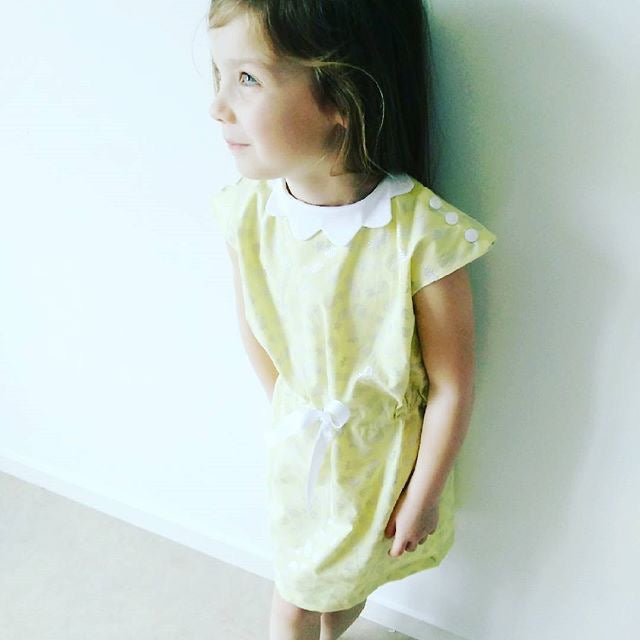 Patron couture robe fille Miss Austen / PDF (A4, A3, A0, US Letter) - Cadres, Calques par Taille, Vidéoprojection - Maison Fauve