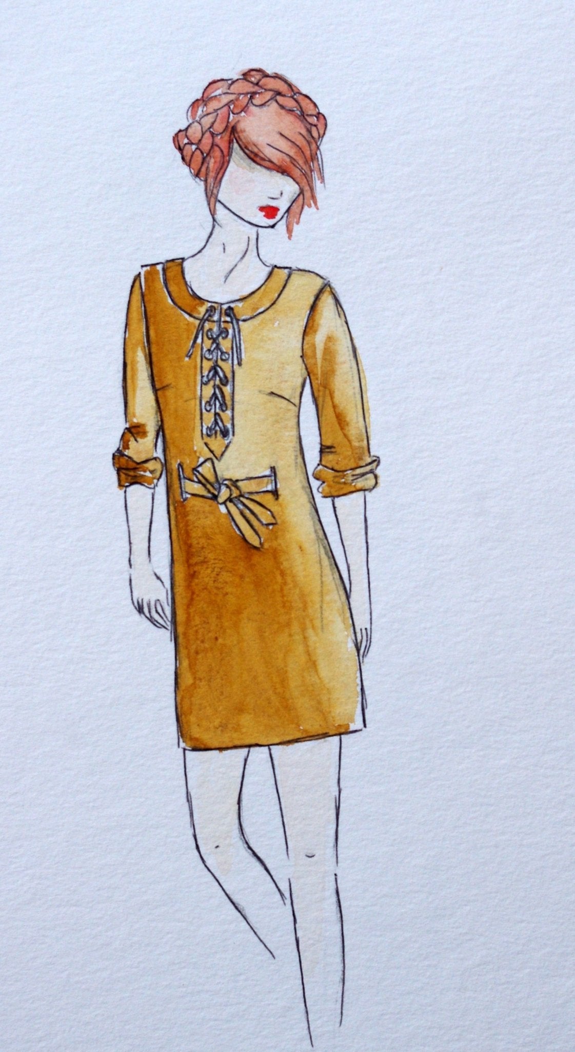 Patron couture robe saharienne Eole / PDF (A4, A3, A0, US Letter) - Cadres, Calques par Taille, Vidéoprojection - Maison Fauve
