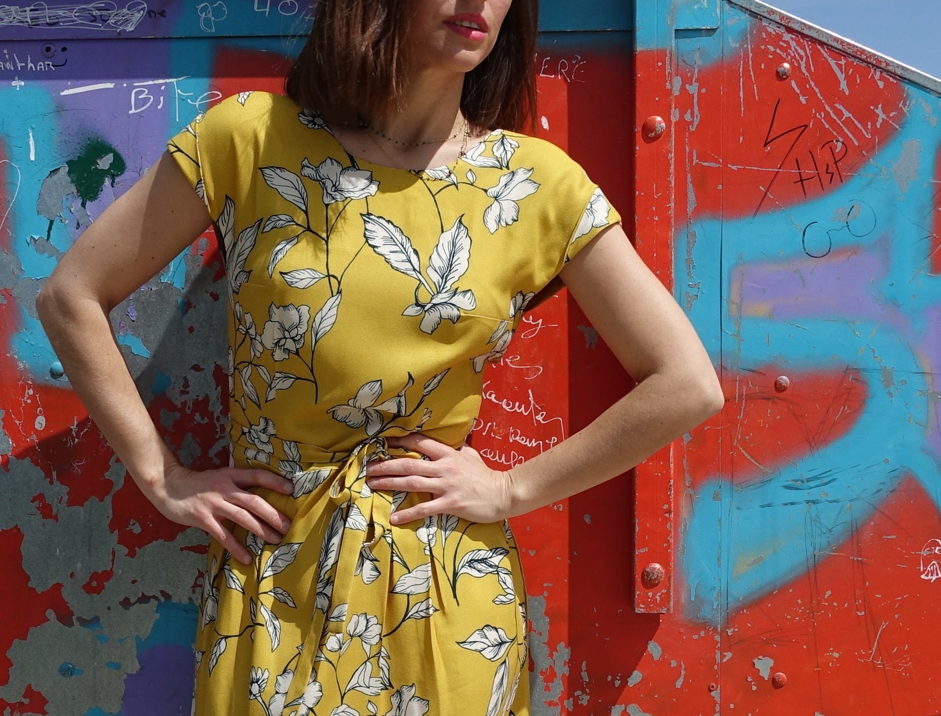 Patron couture robe, top Leaf / PDF (A4, A3, A0, US Letter) – Tailles 34 à 56 – Cadres, Calques par Taille, Vidéoprojection - Maison Fauve