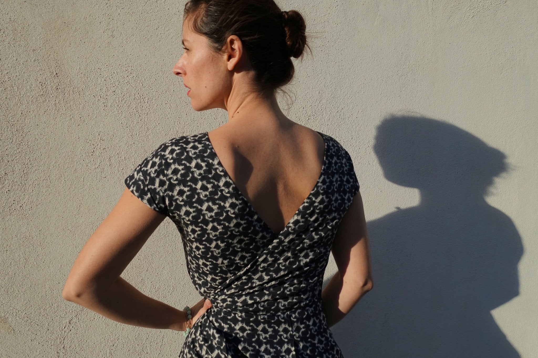 Patron couture robe, top Leaf / PDF (A4, A3, A0, US Letter) – Tailles 34 à 56 – Cadres, Calques par Taille, Vidéoprojection - Maison Fauve