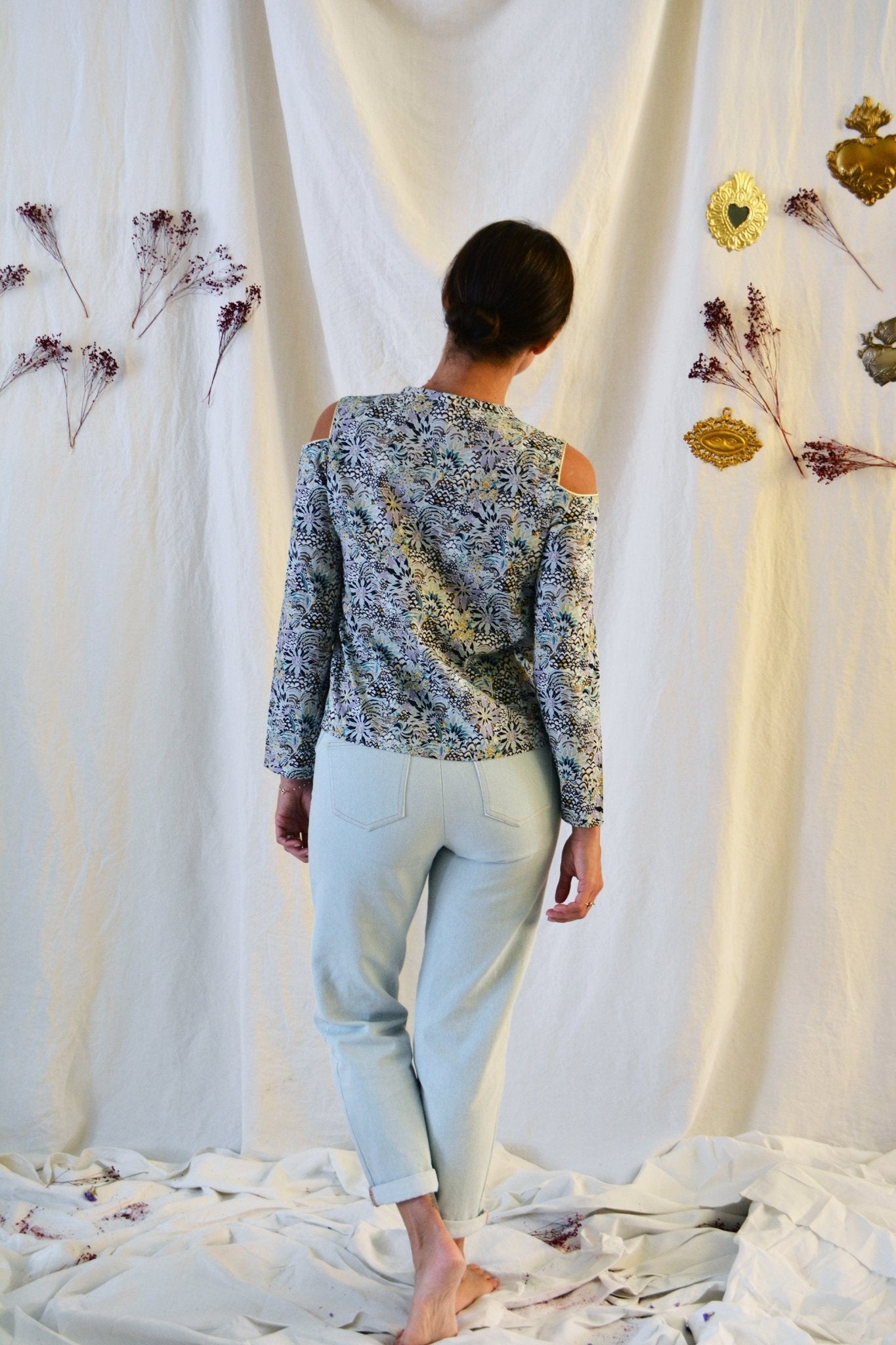 Patron couture top Balmoral / PDF (A4, A3, A0, US Letter) – Tailles 34 à 56 – Cadres, Calques par Taille, Vidéoprojection - Maison Fauve