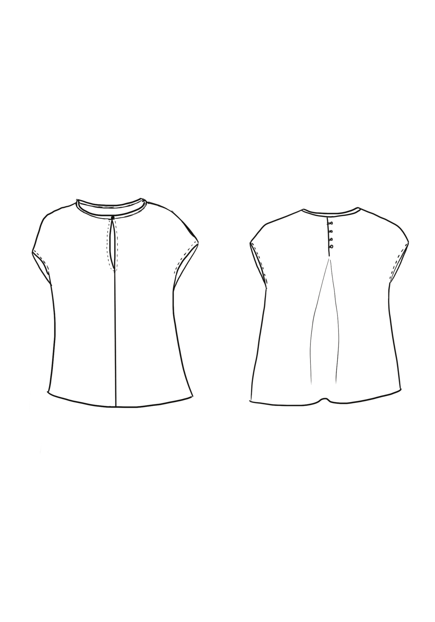 Patron couture top Marisa / Patron pochette - Maison Fauve
