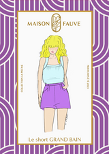 Grand Bain shorts sewing pattern / Pocket pattern