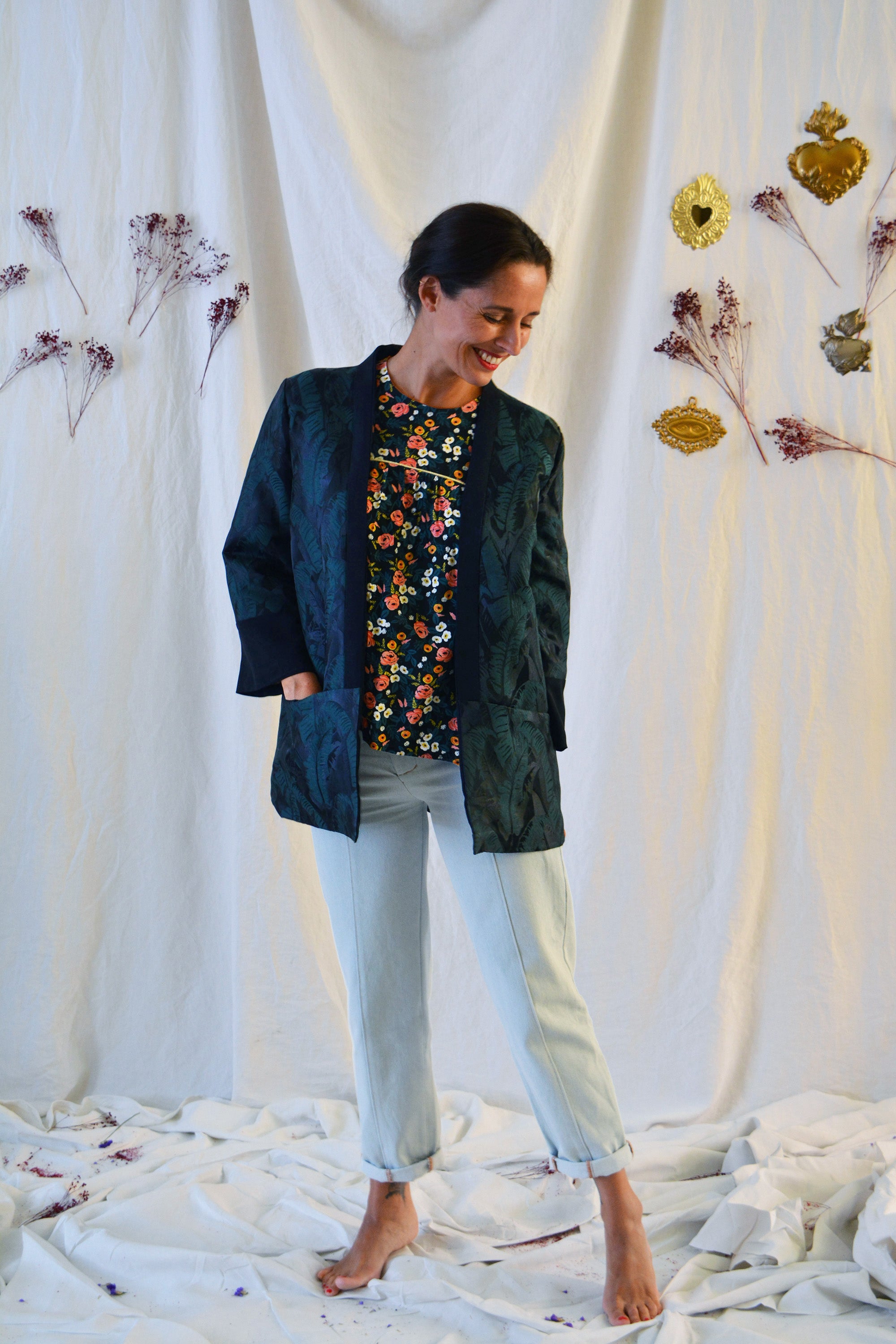 Patron couture veste Sable / PDF (A4, A3, A0, US Letter) – Tailles 34 à 56 – Cadres, Calques par Taille, Vidéoprojection
