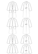 Patron couture veste Nage Libre / PDF (A4, A3, A0, US Letter) - Cadres, Calques par Taille, Vidéoprojection