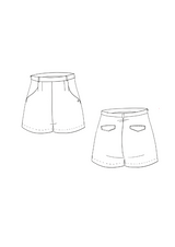 Grand Bain shorts sewing pattern / Pocket pattern