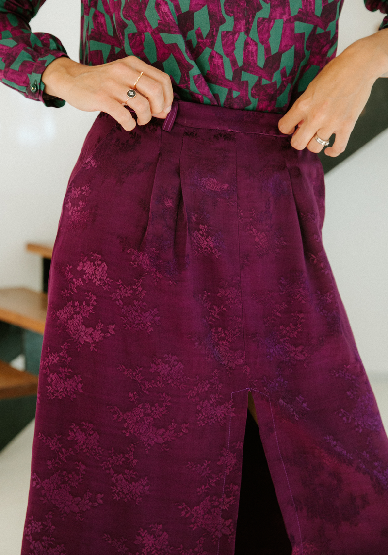 Tissu jacquard de viscose Poésie - Plusieurs couleurs