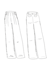 Patron couture pantalon Brooklyn / PDF (A4, A3, A0, US Letter) - Cadres, Calques par Taille, Vidéoprojection