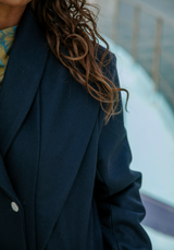 LAST PIECE OF 120cm - Woolen Coat Fabric Ink