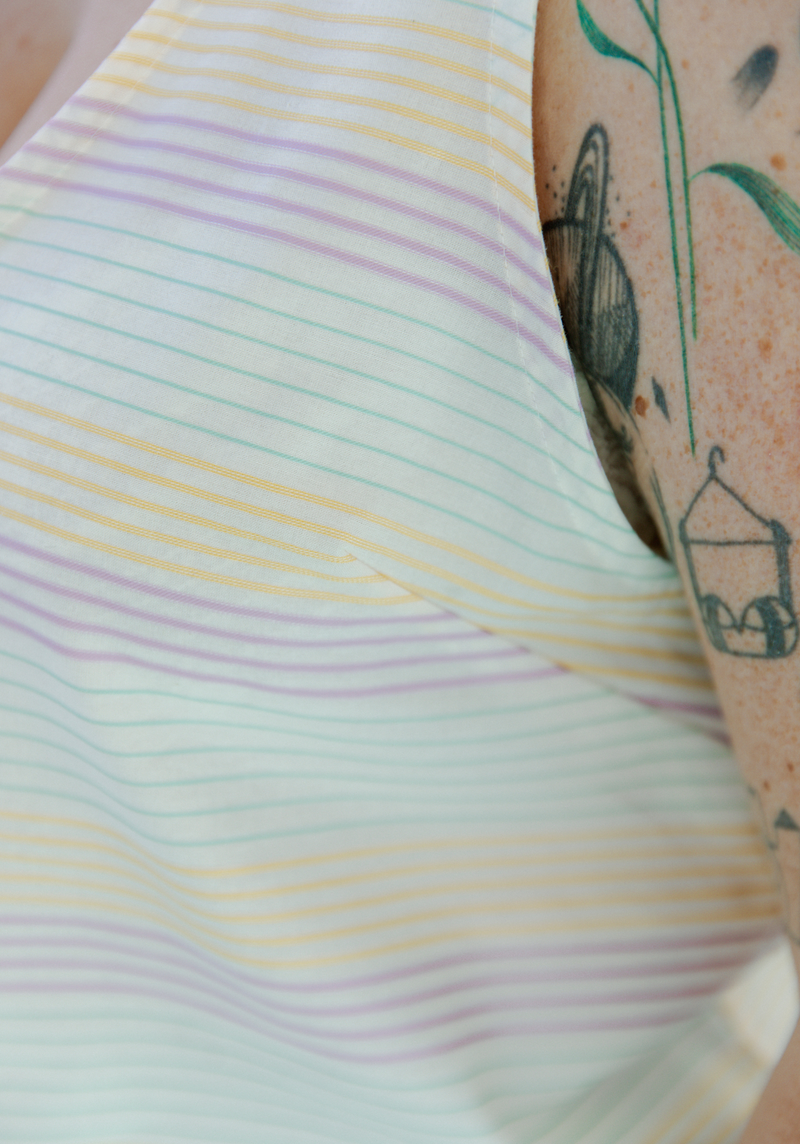 Spritz tank top duo sewing pattern - Pouch pattern
