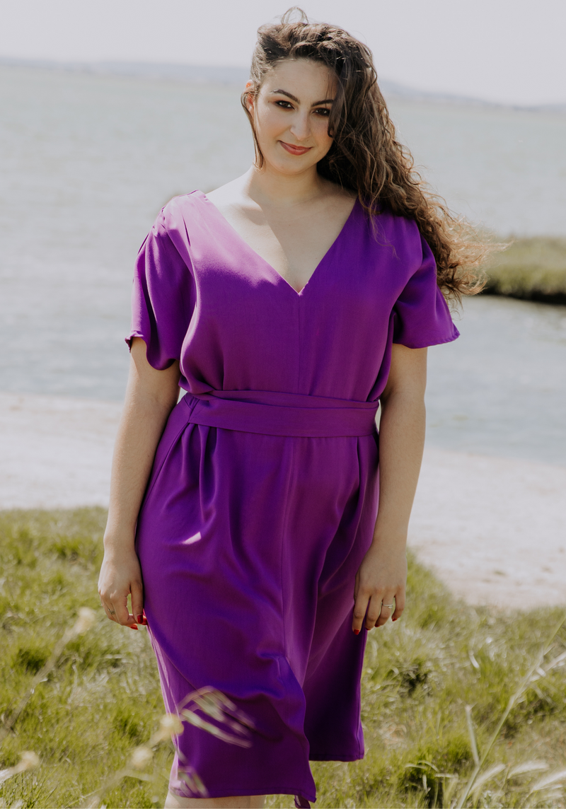 Beginner Sewing Pattern - The Transat Dress / PDF (A4, A3, A0, US Letter) - Frames, Layers by Size, Video Projection
