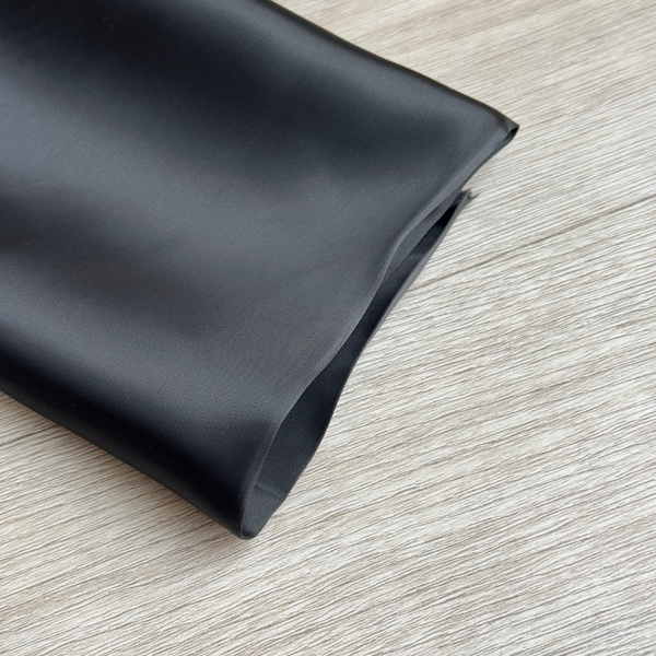 Coupon De Doublure Noire 60 X 115 Cm - Tissu Neuf Pour Couture Et Travaux Manuels