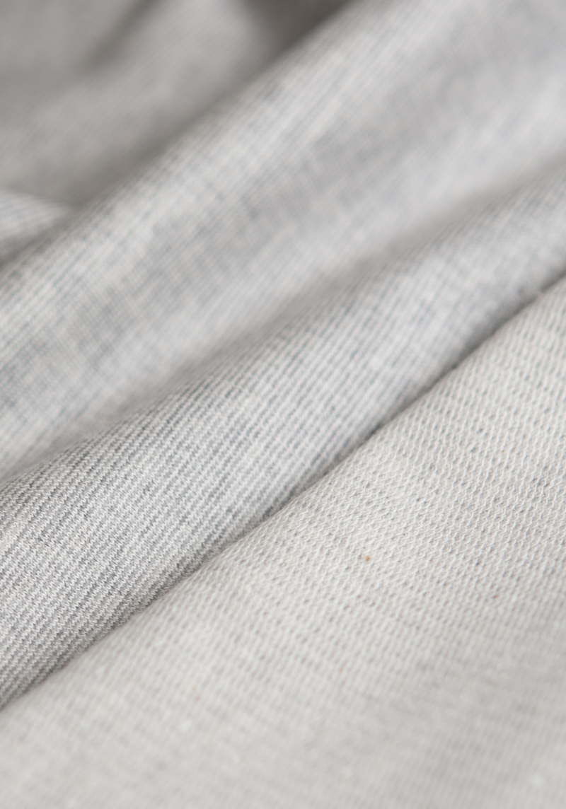 Lightweight grey jersey sweatshirt fabric - Felpa