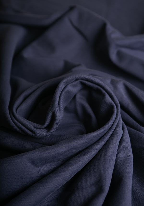 COUPONS Tissu sweat French Terry Encre