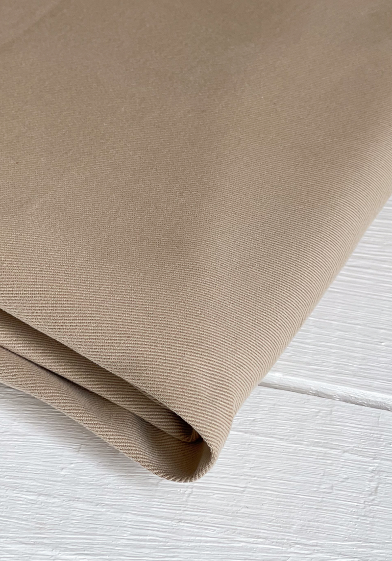 Tissu gabardine Grège