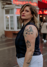 Free PDF Pattern Pompom Suit Vest / PDF (A4, A3, A0, US Letter) - Frames, Layers by Size, Video Projection